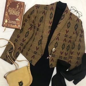 MIXED BLUES Vintage Wool Blend Blazer Jacket